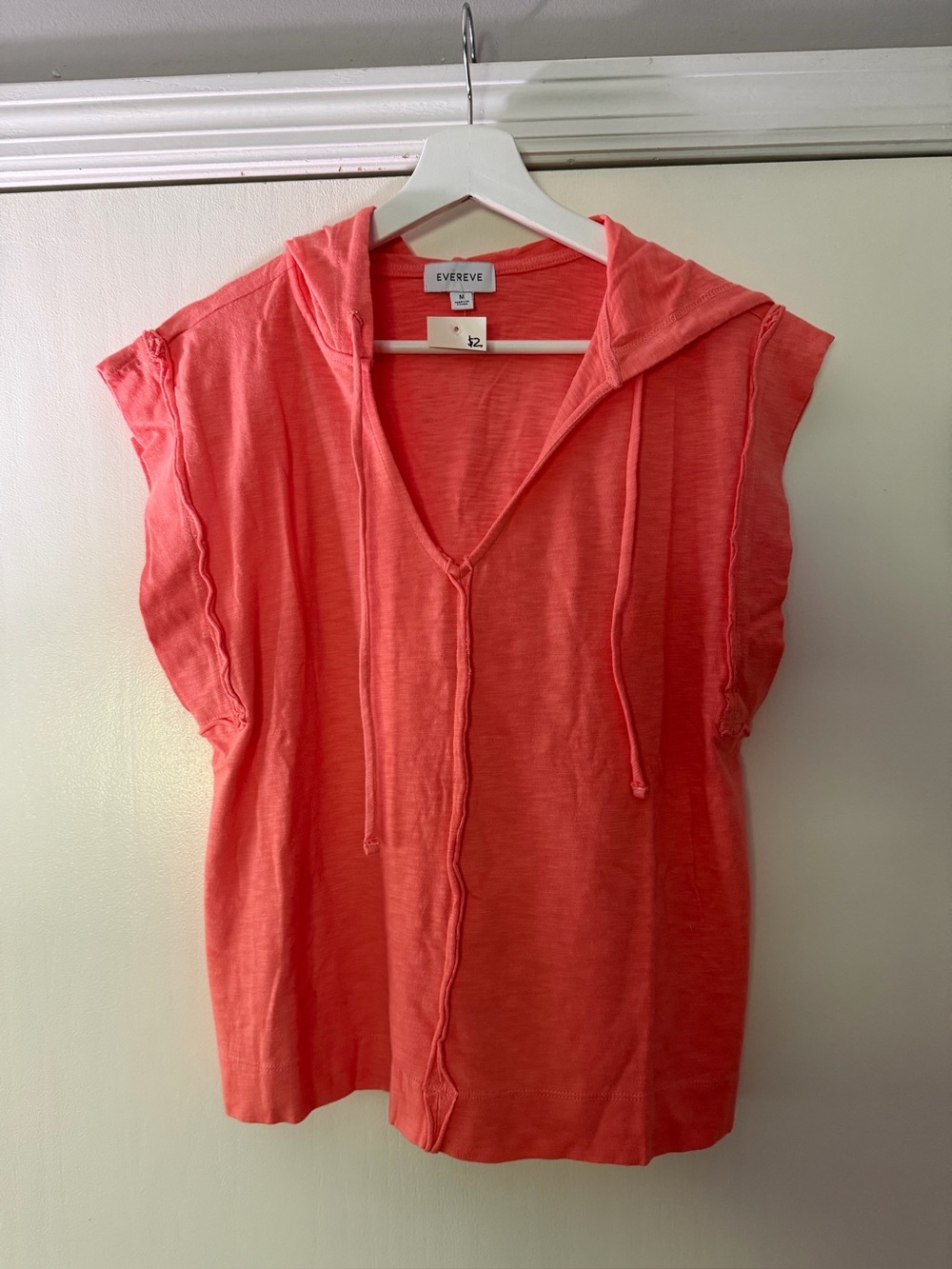 EVEREVE - Coral Cruz sleeveless hoodie- Size Medium NWT - Picture 3 of 6